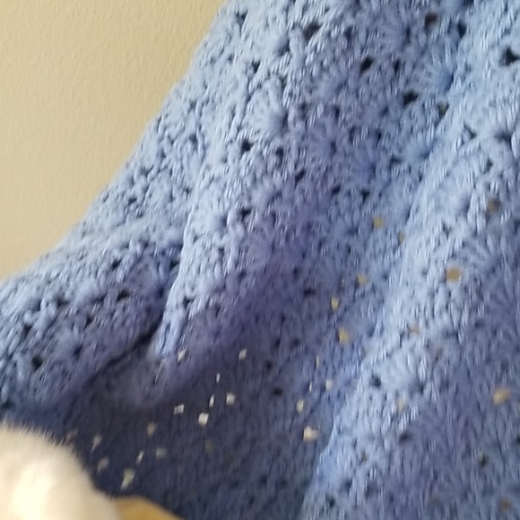 NEW Baby Blanket, HAND-CROCHETED BY SELLER - Picture 4 of 4